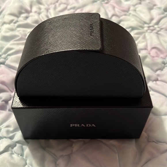 Prada sunglasses/eyeglasses hard case and a box main image 6